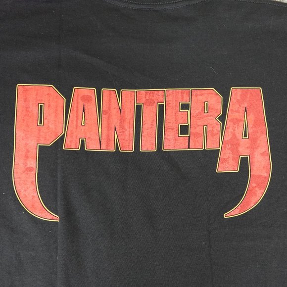 Vintage Pantera Shirt Mens Medium 2001 Metal Band Black Concert Tee T-Shirt - Picture 8 of 8
